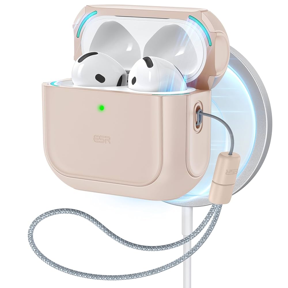 ロ*読様 【美品】AirPods 4 (ANC搭載) ESRケース付き Amazon.com: ESR for AirPods 4 Case, Compatible with AirPods